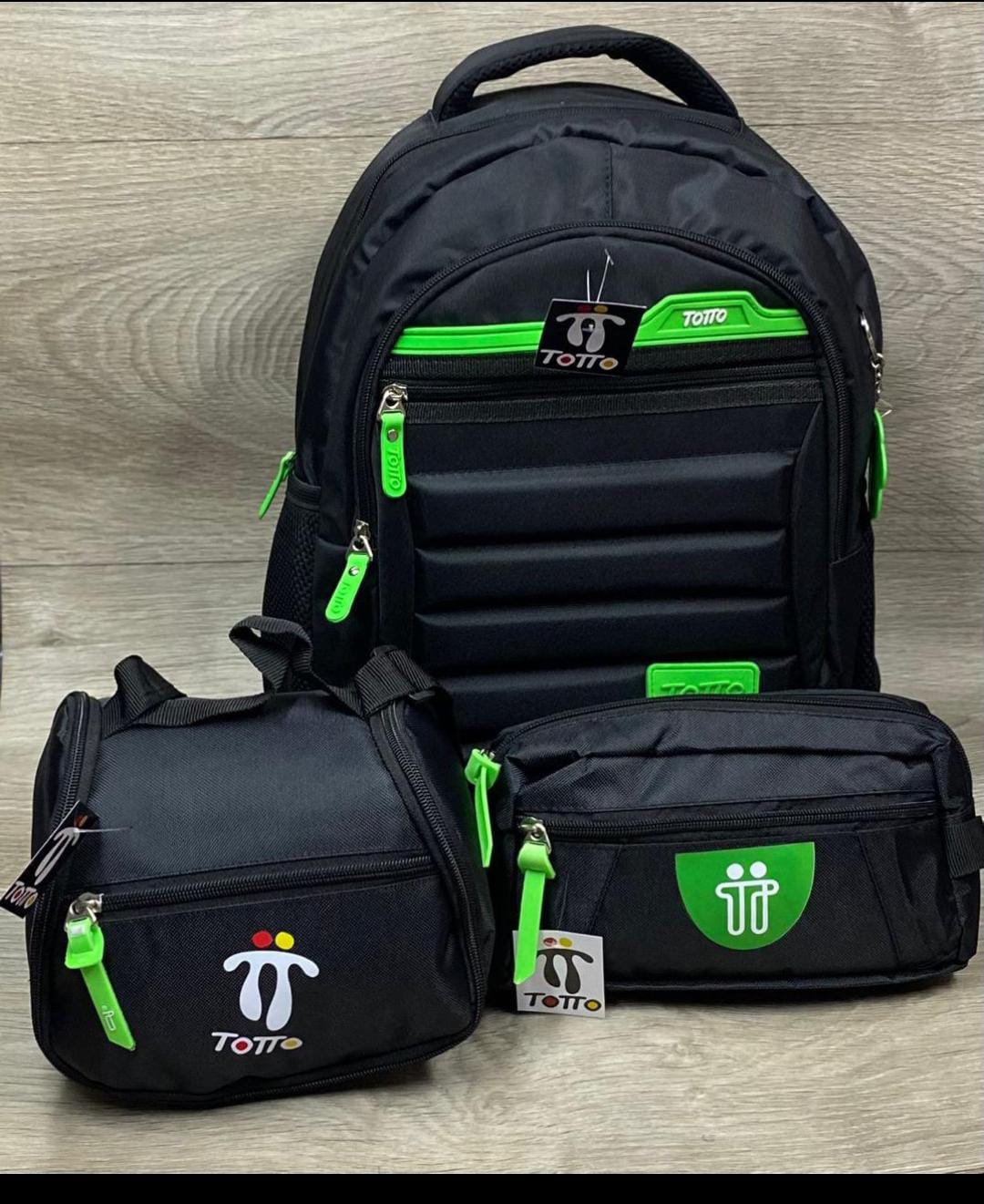 🎒 Morral TOTTO 3x1 – Morral + Lonchera + Cartuchera